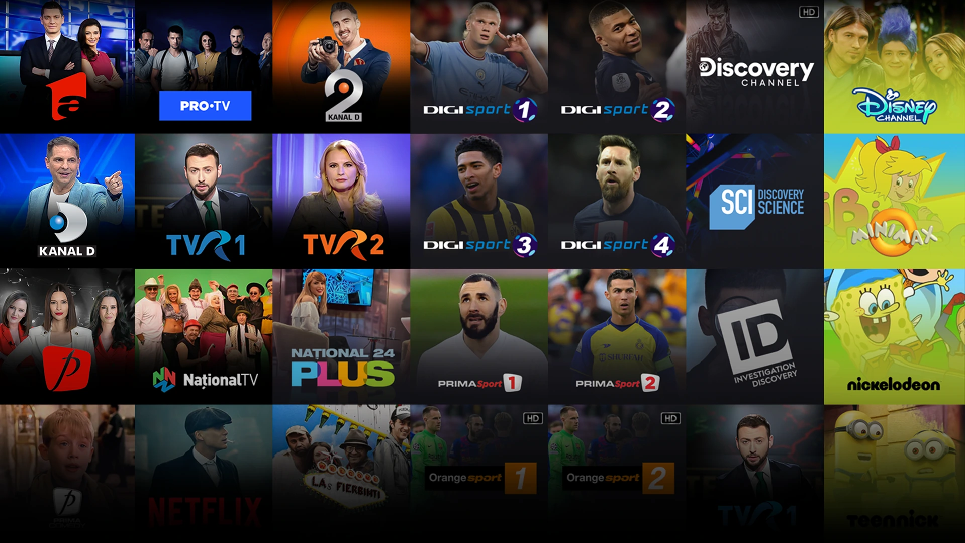 Canale TV disponibile - IPTV Romania